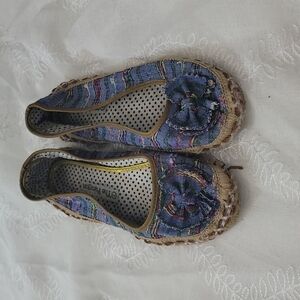 The Paragon Espadrilles Boho Blue Cloth Size 7